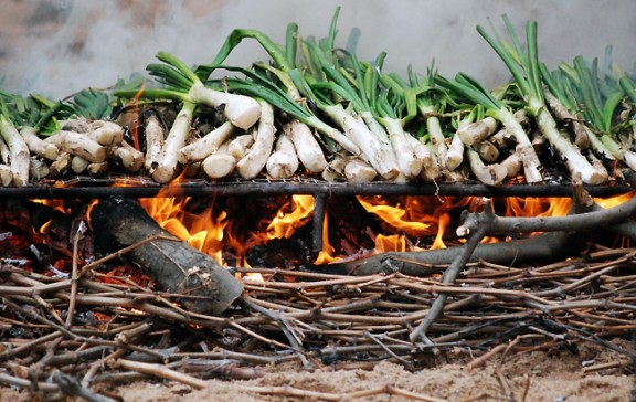 where to eat calcots in Barcelona